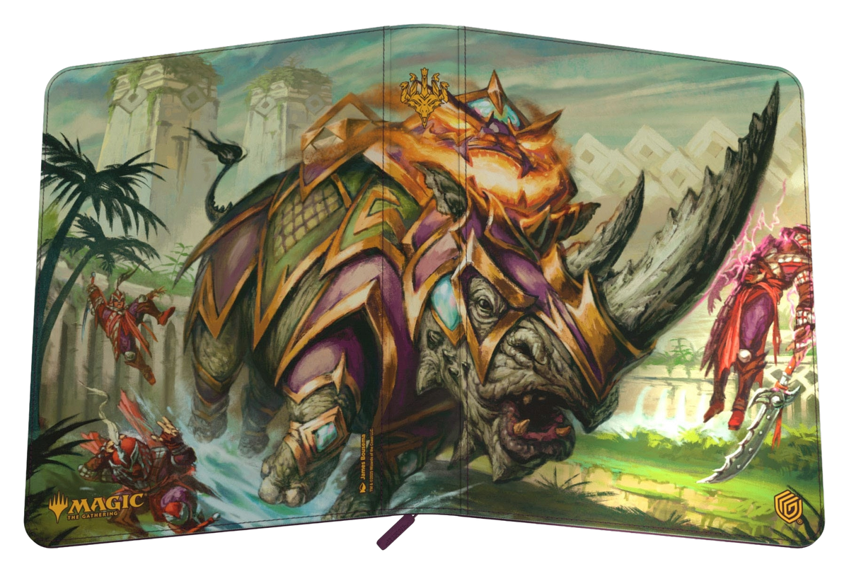 Hot Deals Ultimate Guard Zipfolio 360 Xenoskin Magic: The Gathering "Tarkir: Dragonstorm" - Skirmish Rhino